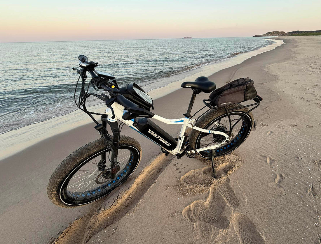 Voltbike on the Oregon coast in the USA