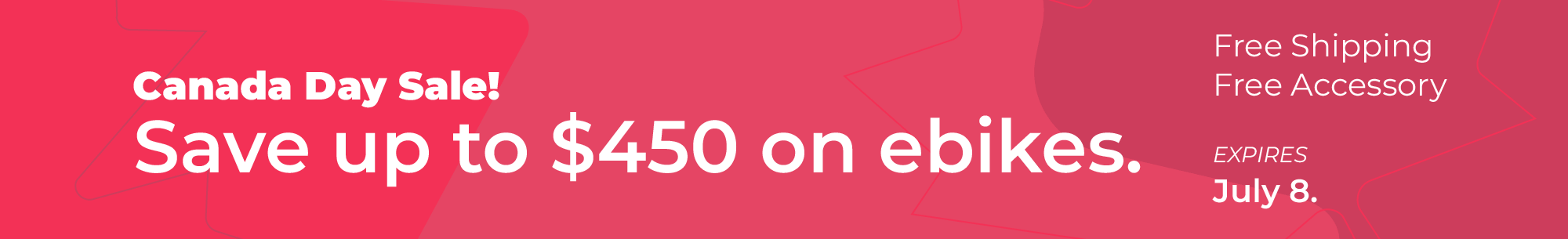 Site banner for current sale.