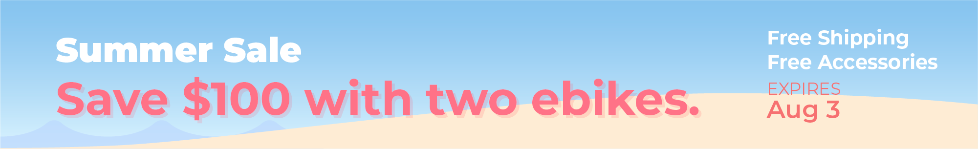 Site banner for current sale.