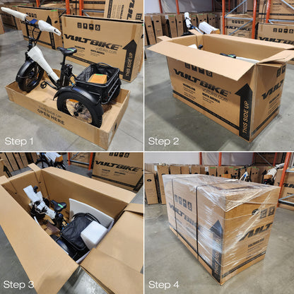 Electric Trike Packaging Steps