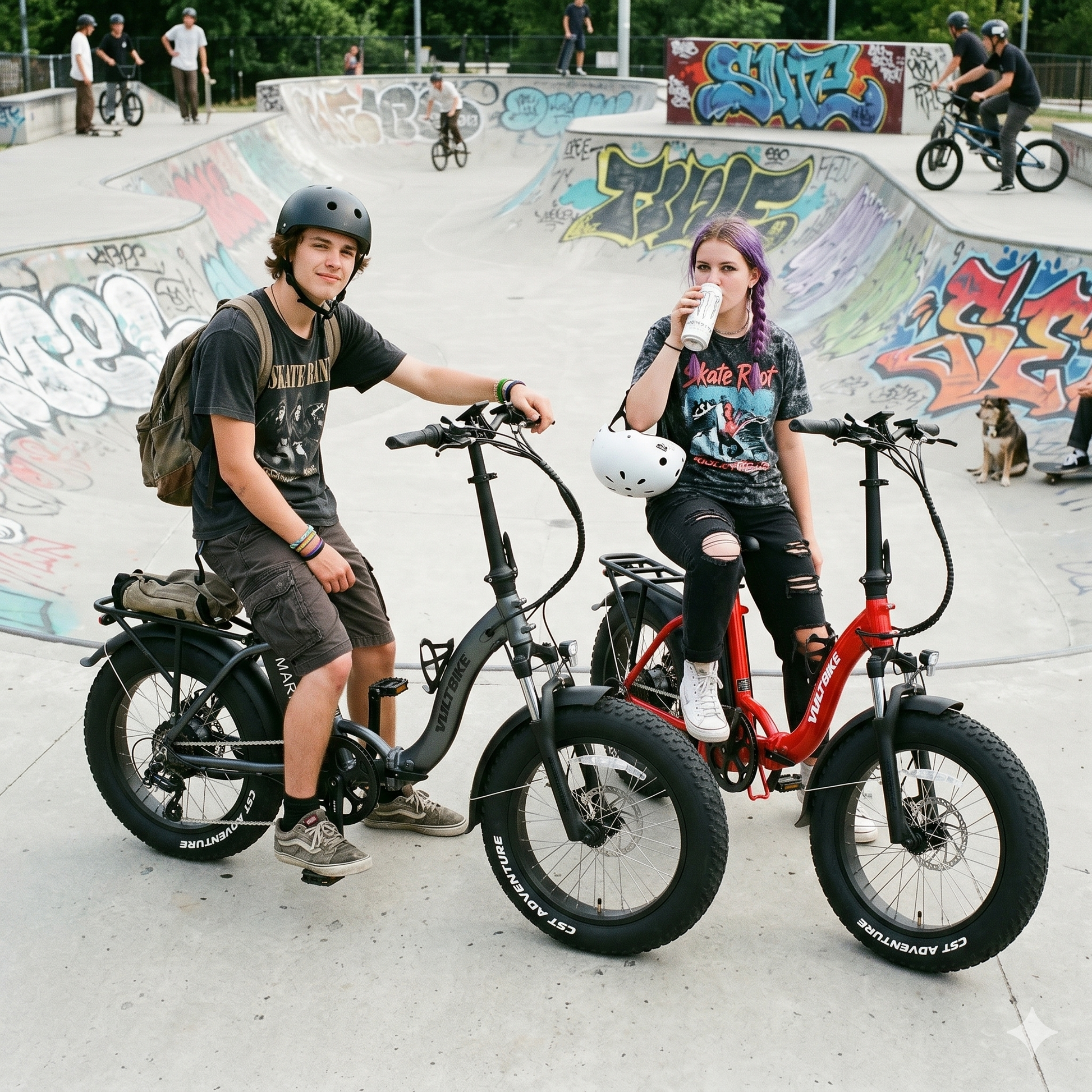 Mariner Lite teens at skate park