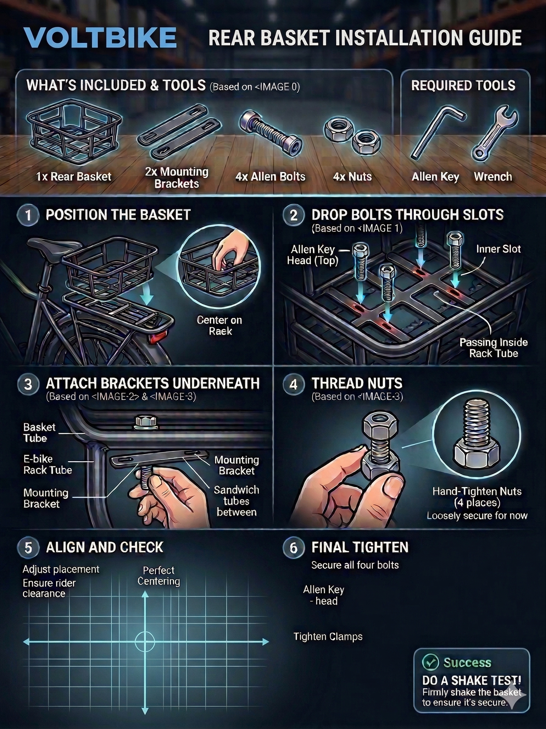 guide to installing rear basket