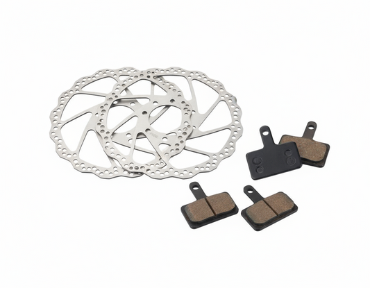 Two Brake Pads & Two 180mm Brake Rotors Bundle