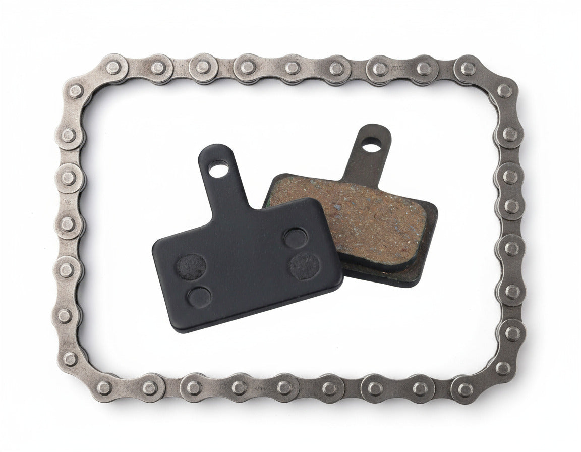 Disc Brake Pads and Bike Chain Bundle